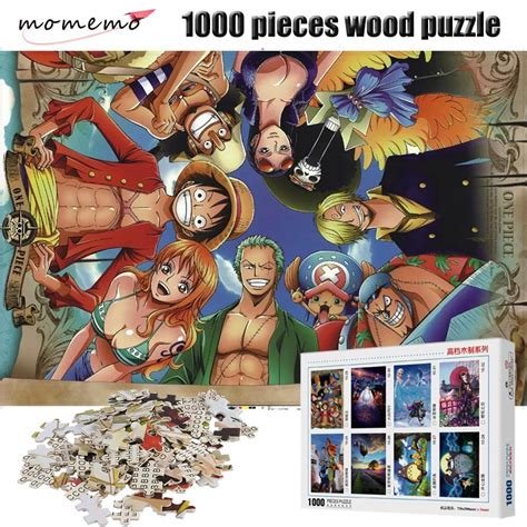 Momemo One Piece Partners Cartoon Anime Wooden Puzzles