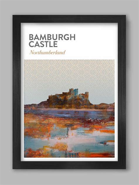 Bamburgh Castle Poster Print The Northern Line