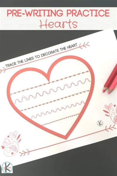 Free Valentines Day Pre Writing Practice This Free Printable