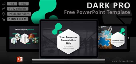Dark Pro Modern Powerpoint Template Powerpoint Templates Templates