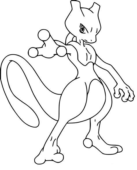 Coloriage Pokemon Mewtwo Coloriage Mewtwo Pokemon Dessin Pokemon A