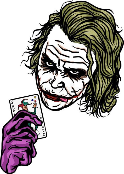 A Clown Joker With Joker Card In His Hand Vectors Art Editorial Stock