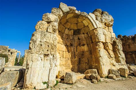 Temple Of Venus Baalbek Lebanon Unesco World Heritage Stock Photo