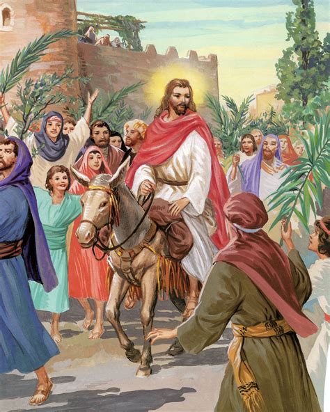 Jesus Enters Jerusalem P Catholic Picture Print Etsy
