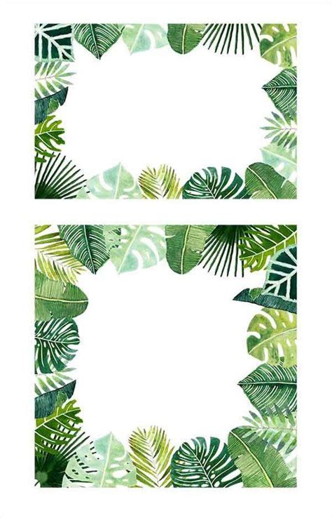 Clipart de feuilles tropicales aquarelle de haute qualité Etsy France Tree painting canvas