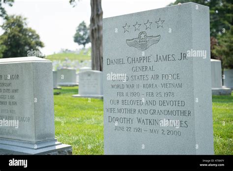 Daniel Chappie James Jr Buried In Section 2 Grave 4968 B Lh Was A