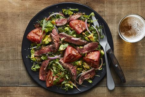 Grilled Steak Salad With Beefsteak Tomato Sunset Grown All Rights