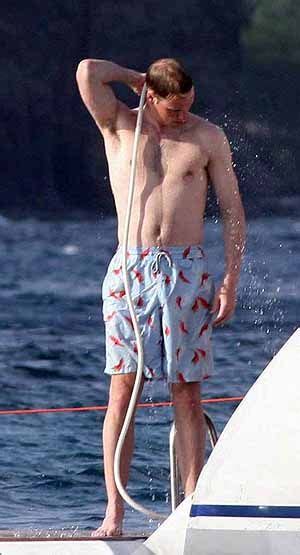 Prince William Shirtless Shower Wet 300555 Prince William