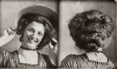 My Great Grandmother Was So Proud Of Her Hairdo That Day That She Took A Photo Of The Front And