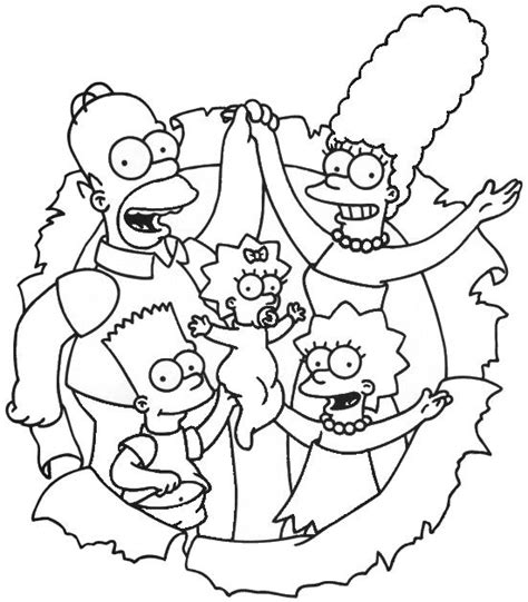 Desenho dos simpsons para colorir | os simpsons oi oi lindinhos e lindinhas !!! Baú da Web: Desenho dos Simpsons para colorir