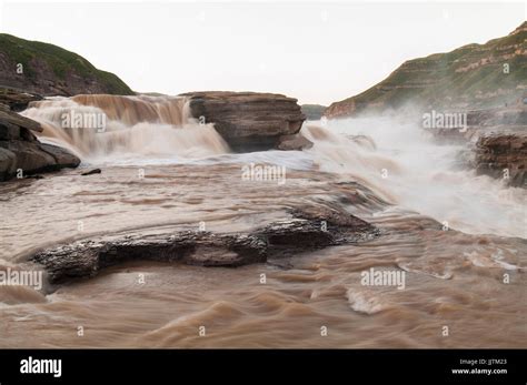 The Hukou Waterfall The Largest Waterfall On The Yellow River China