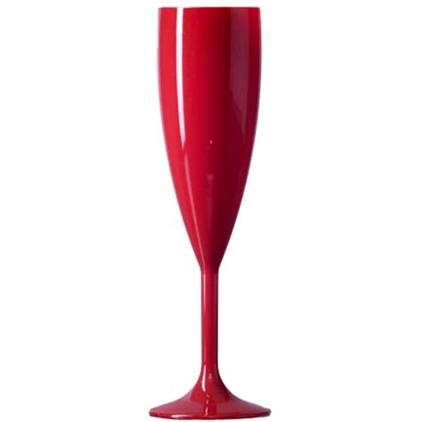 red plastic champagne flutes polycarbonate for sale glassjacks ltd