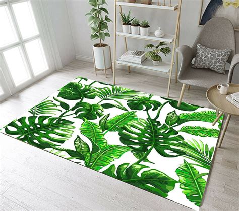 Tropical Palm Leaves Rug L91m94mogp Betiti Store