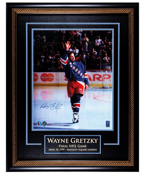 Lot Detail Wayne Gretzky Signed New York Rangers Final Nhl Game