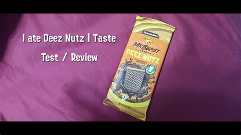 I Ate Deez Nutz Taste Test Review Mrbeast Mrbeastdeeznutz