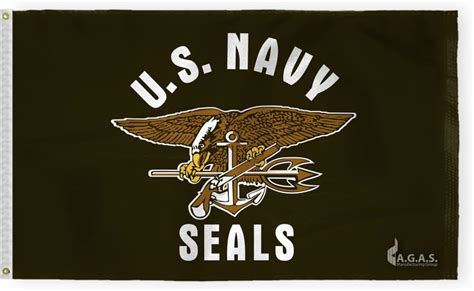 Agas Us Navy Seals Flag 3x5 Ft Special Military Flags