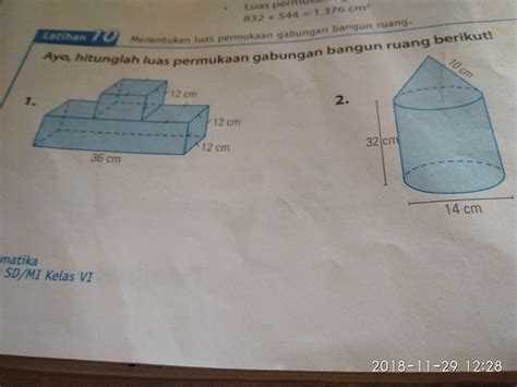 Contoh Soal Luas Permukaan Bangun Ruang Gabungan Kubus Dan Balok