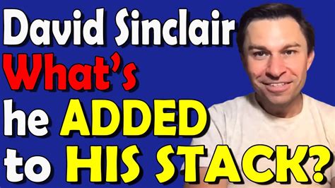 David Sinclairs Supplement Stack 2021 Update 🧬 Youtube