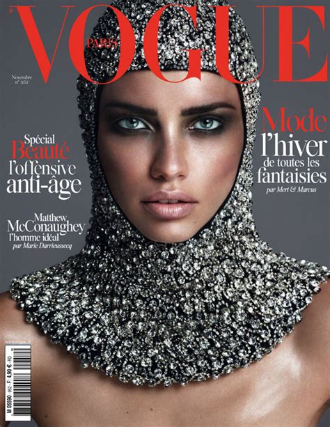 Adriana Lima For Vogue Paris November 2014