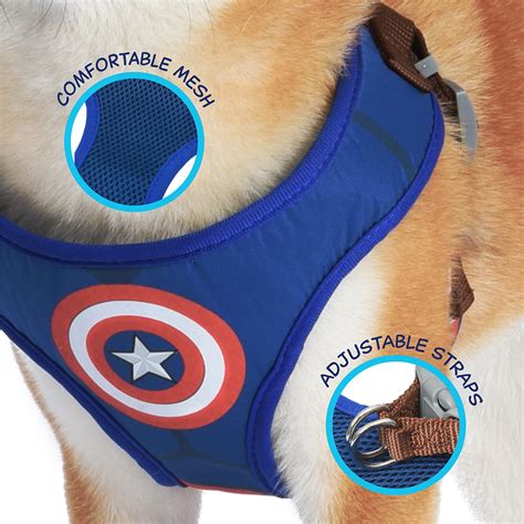 Buy Marvel For Pets Comics Captain America Superhero Dog Harness For