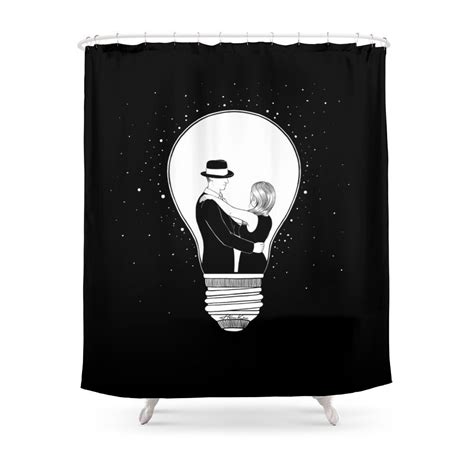 We Light Up The Dark Shower Curtain Set Waterproof Polyester Fabric