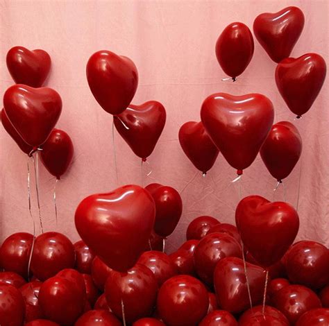 red heart balloons valentines balloons wedding decor birthday balloons engagement pa