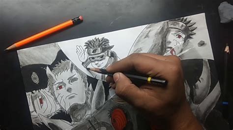 How To Draw Obito Uchiha Step By Step Drawing Evolution Of Obito