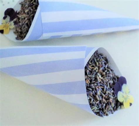 Signature BLUE STRIPE CONES Confetti Cones Candy Cones Wedding Favors Wedding Paper Cones