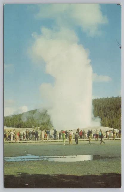 National And State Parks~old Faithful Geyser Yellowstone Park~vintage Postcard 1 89 Picclick