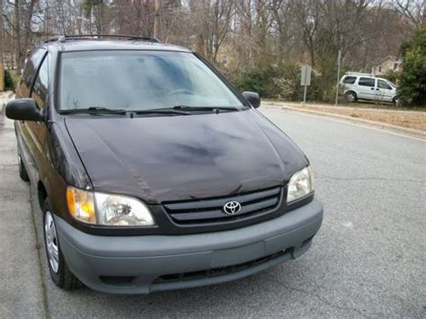 Toyota sienna le 2001 model with ashe fabric interior design and color blue with rim cover. Find used 2001 Toyota Sienna LE Mini Passenger Van 5-Door 3.0L (336 307 1842 ) in High Point ...