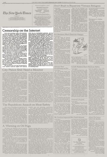 Opinion Censorship On The Internet The New York Times