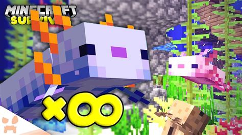 How I Got Infinite Rare Blue Axolotl In Minecraft Survival 28