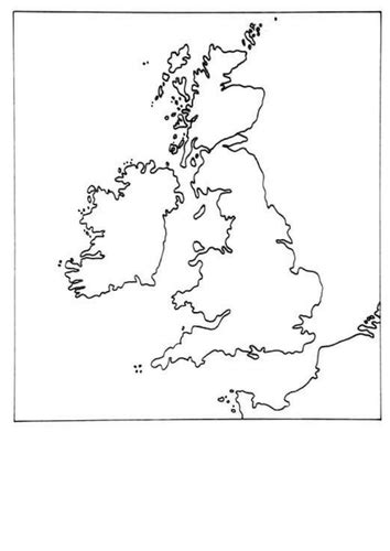 Simple Map Of British Isles Teaching Resources