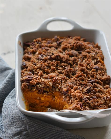 Sweet Potato Casserole With Pecan Streusel Once Upon A Chef