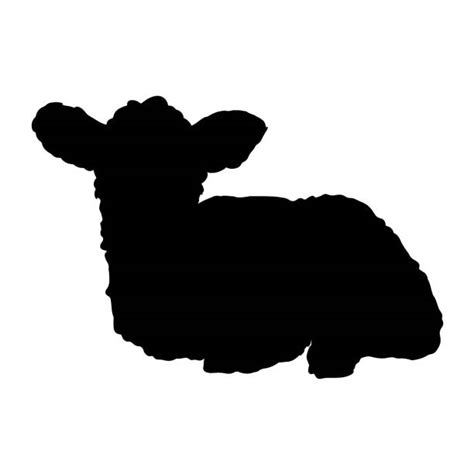 10 Spring Lambs Silhouette Stock Illustrations Royalty Free Vector