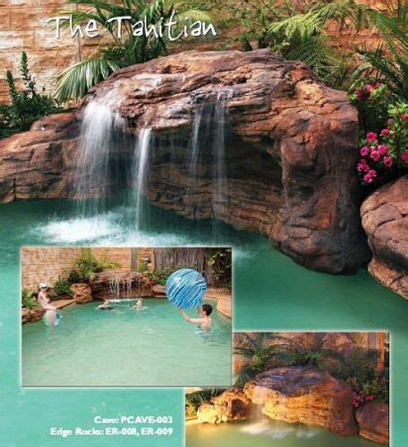Formed from natural boulders and proven for over 25 years to hold up to extreme sun, they come with an unparalleled 5 yr warranty. Tahitian Pool Rock Waterfalls Kits | Water Features ...