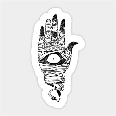Cursed Hand Hand Sticker Teepublic