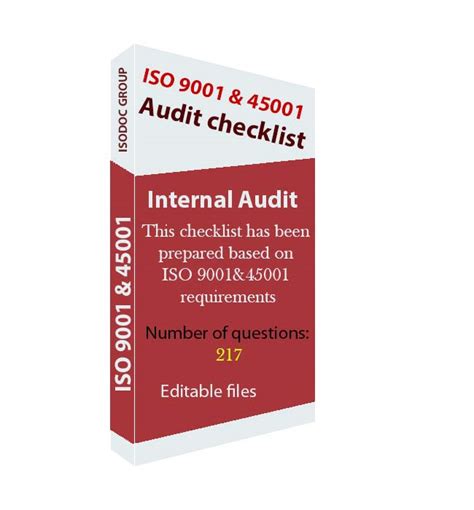 Iso 9001 And 45001 Audit Checklist Isodoc Group