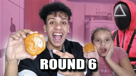 Fiz O Desafio Do Biscoito Do Round 6 Squid Game Youtube