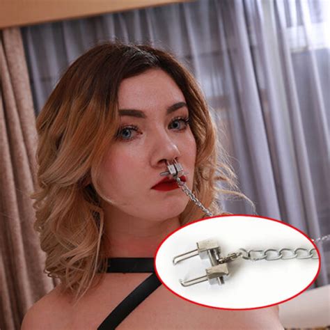 Buy Bondage Torture Nose Hook Leash Chain Gear Clamp Clip Couples Flirting Game BDSM Online At