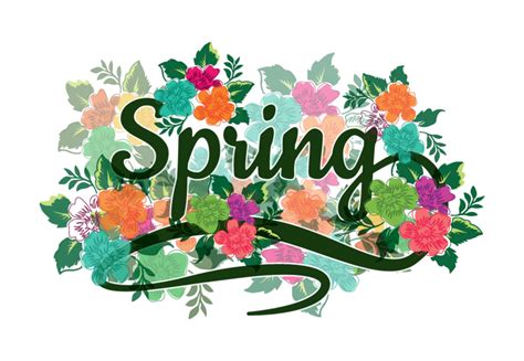 Calligraphy Vector Graphics Image Spring Happy Summer Png Spring Sale