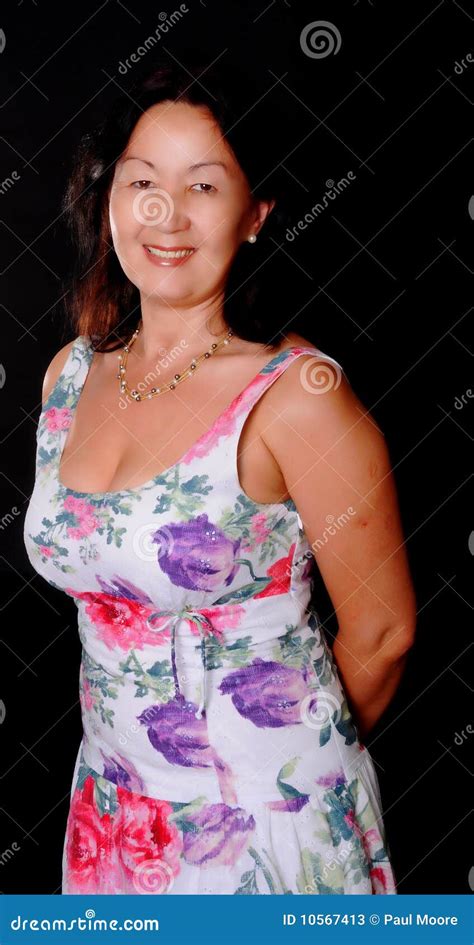 Mature Asian Woman Stock Image Image Of Person Brown