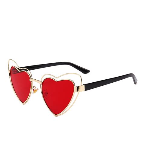 Heart Sunglasses Women Brand Designer Cat Sunglasses Retro Love Heart