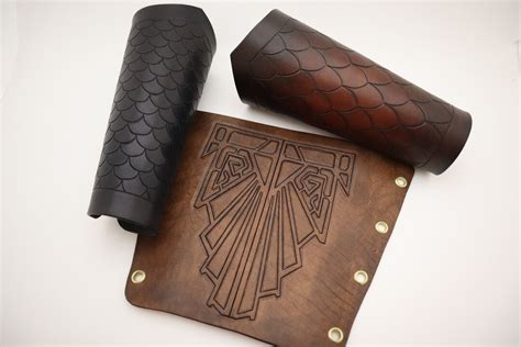 Pdf Pattern Leather Bracervambracer In Two Styles With Two Scale