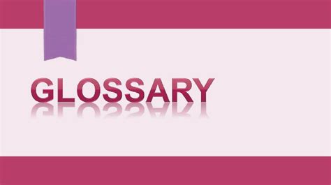 Glossary презентация онлайн