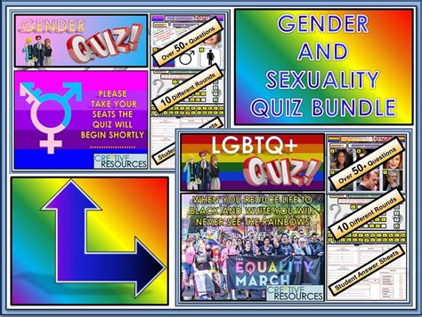 Cre8tive Resources Gender And Sexuality Quiz Lesson Bundle