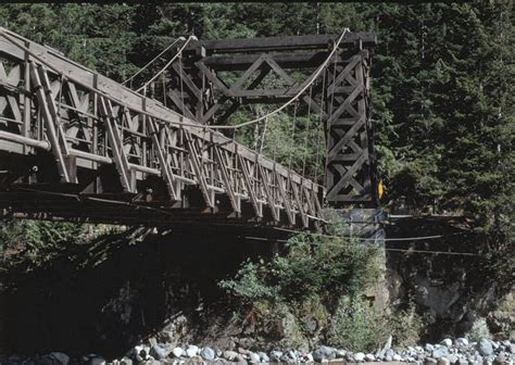 Nisqually Suspension Bridge Longmire 1952 Structurae