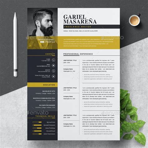 Producing visual solutions for clients communication, using three dimensional and special effects software to create 3d visuals, renders, motion graphics and animated graphic designer sample resume pdf download. 2 Page Resume Graphics, Designs & Templates from GraphicRiver