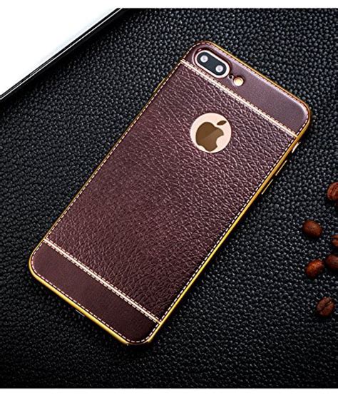 Apple Iphone 7 Plus Plain Cases Kolorfish Brown Plain Back Covers