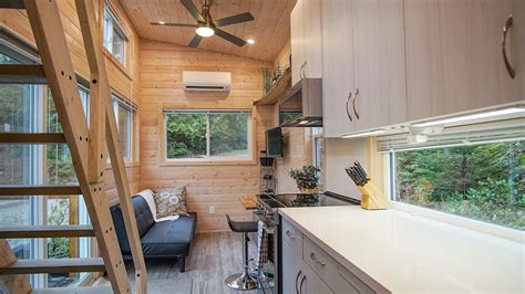 35 Ft Halfmoon Bay Tiny House With Clever Walk Through Bathroom